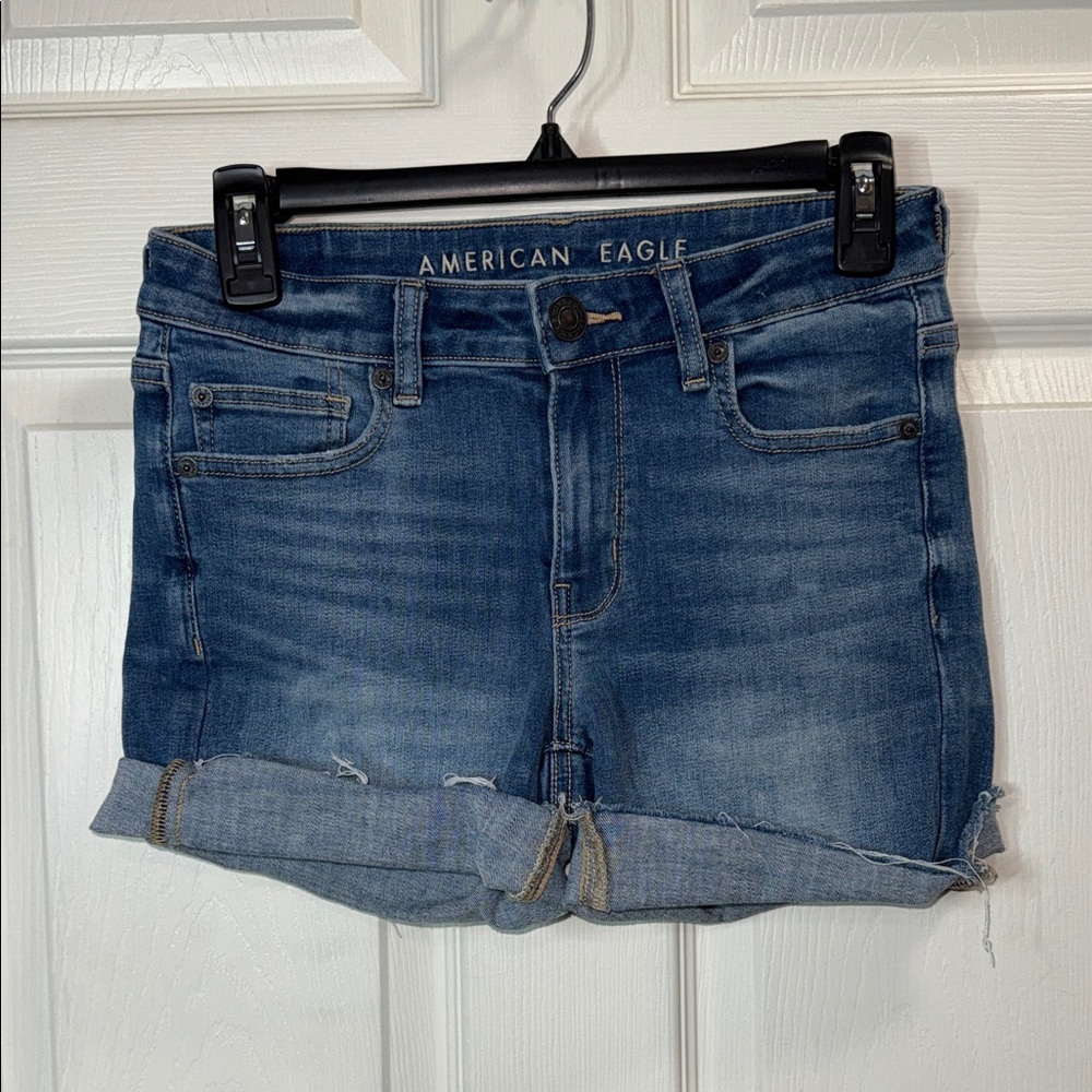 American Eagle Outfitters Women's Classic Blue Jean Shorts